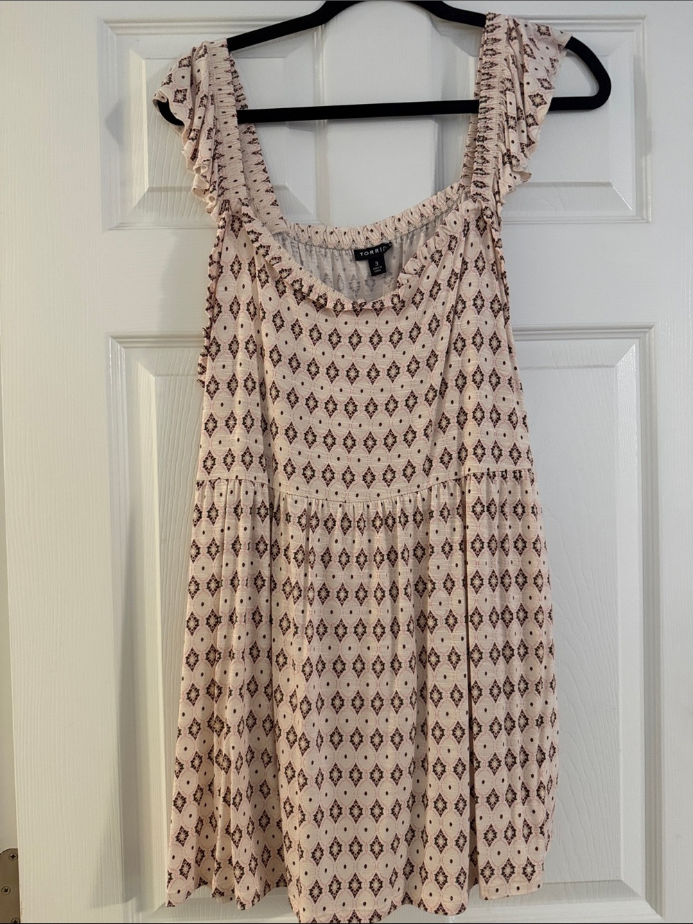 torrid Pink Diamond-Print Mini Sundress